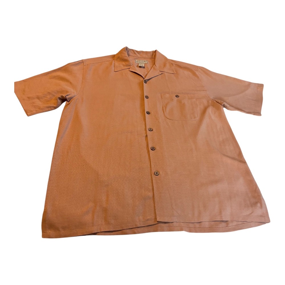 Boca Classics Island Wear 100% Silk Button‎ Up Camp Shirt Mens